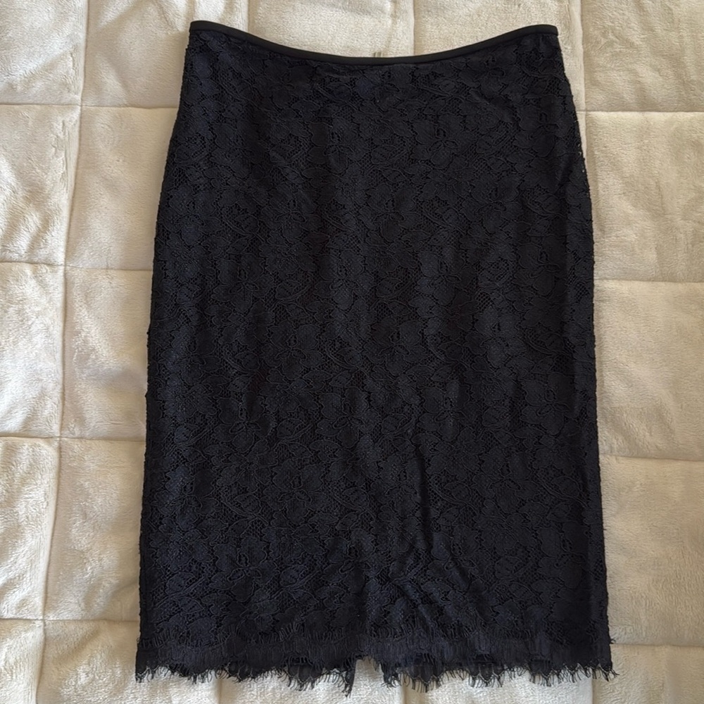 Diane von Furstenberg Lace Pencil Skirt